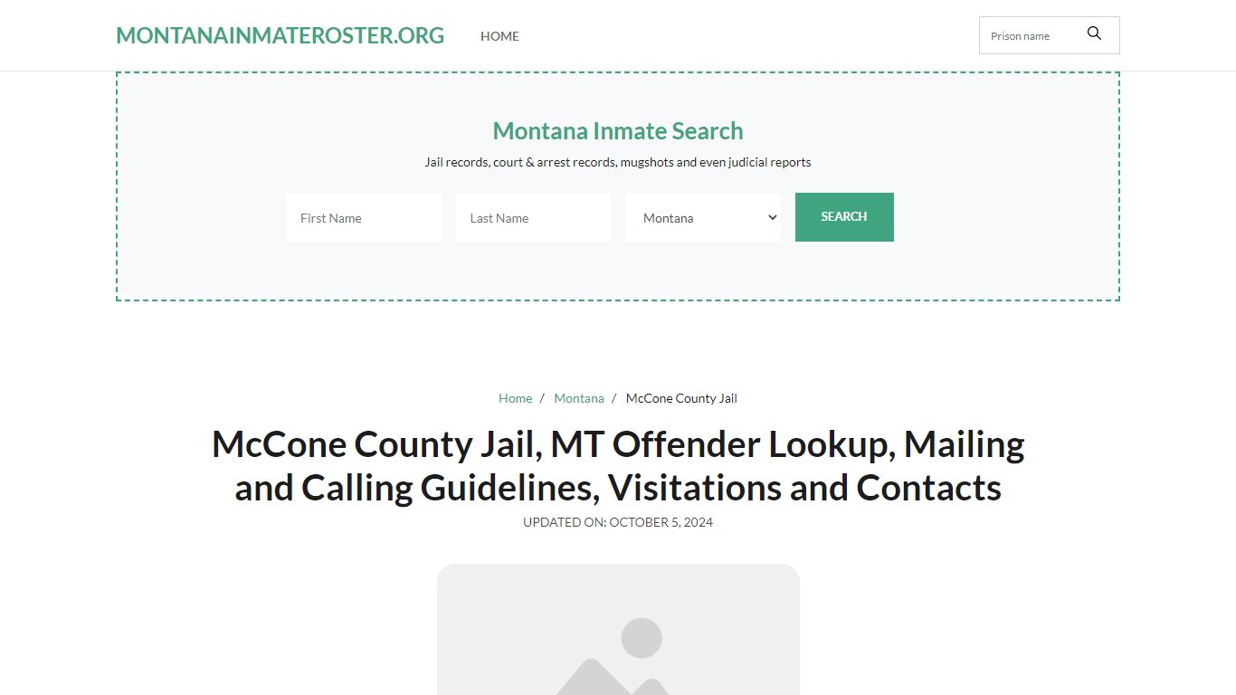 McCone County Jail, MT: Inmate Search Options, Visitations, Contacts