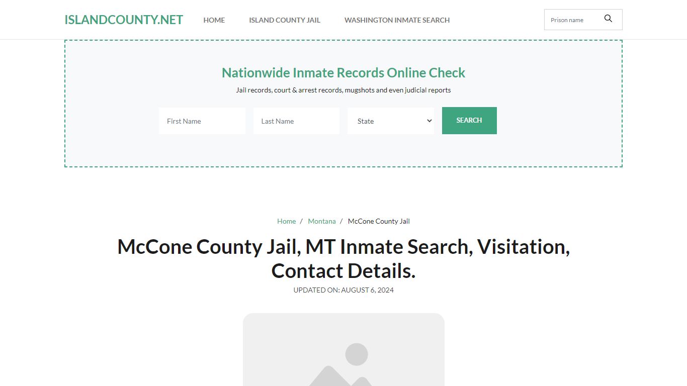 McCone County Jail, MT Inmate Roster Search, Visitations.